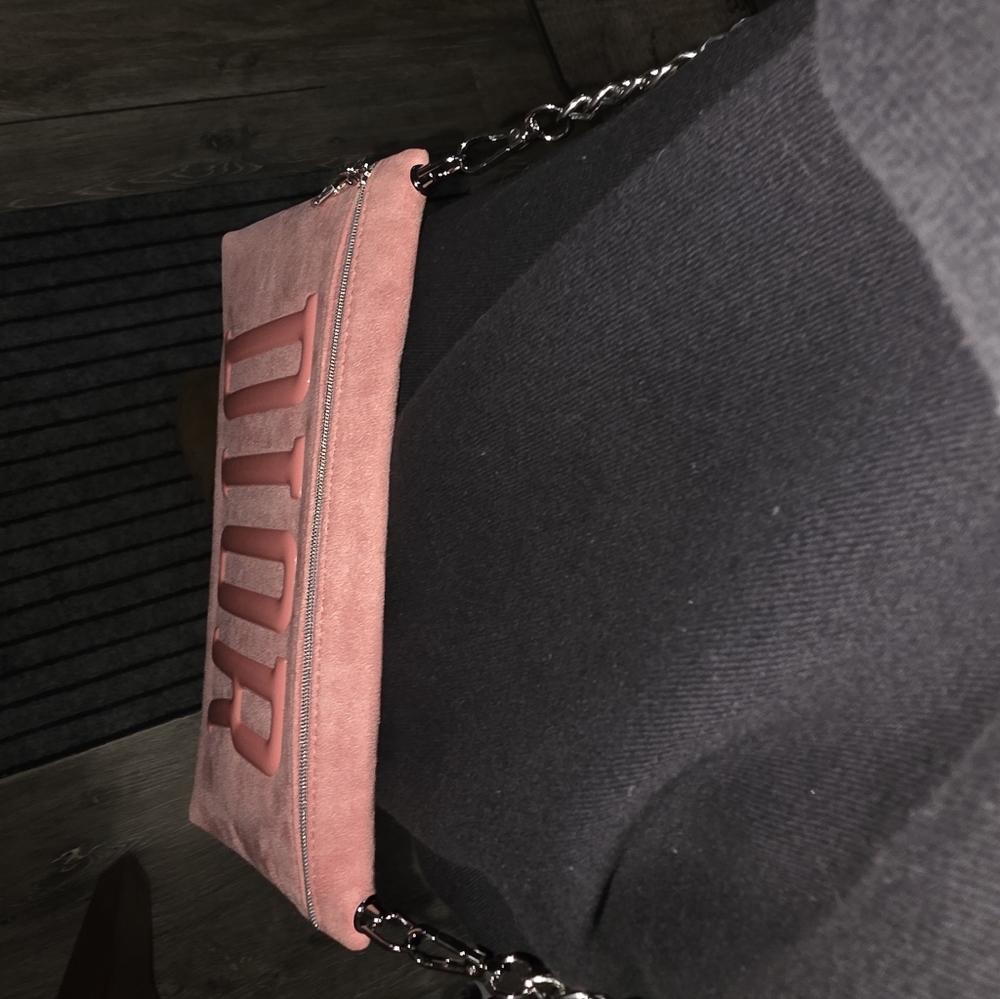 Dior Pink Suede Cossbody Bag. NWOT. Has Box - Picture 9 of 10